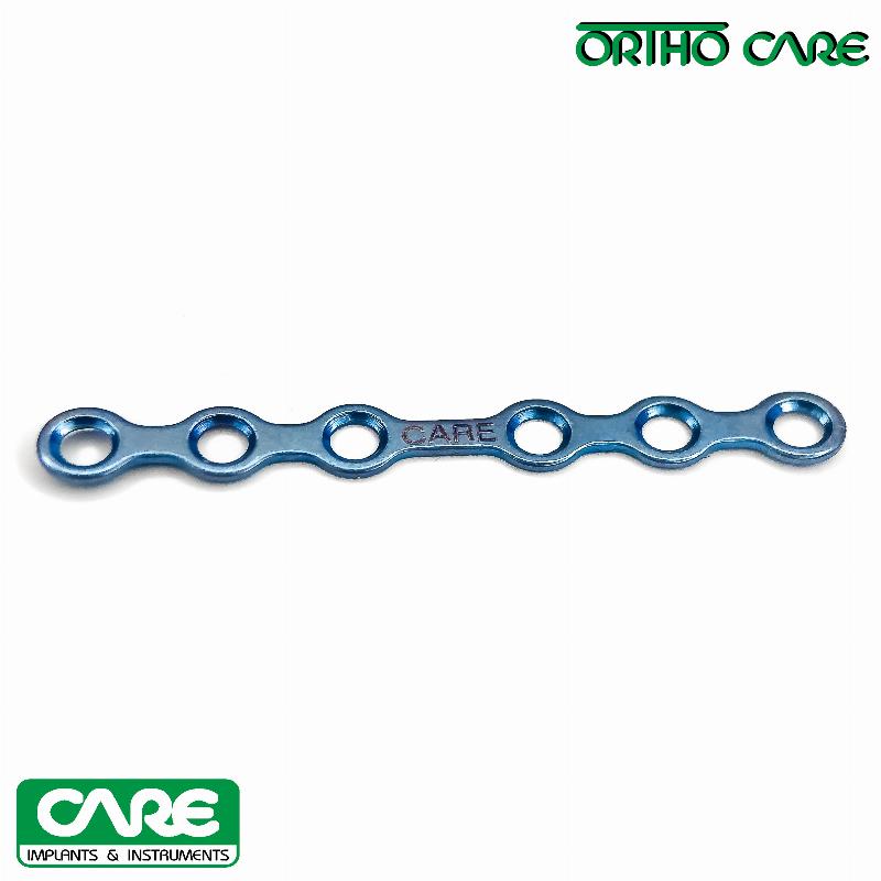 Пластина пряма з 6 отворами, товщина 0,6 мм